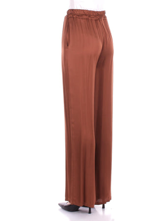 Manila Grace Pantaloni Marrone da donna
