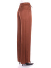 Manila Grace Pantaloni Marrone da donna