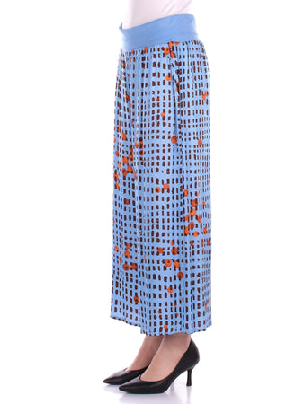 Manila Grace Pantaloni Celeste da donna