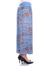 Manila Grace Pantaloni Celeste da donna