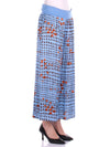 Manila Grace Pantaloni Celeste da donna
