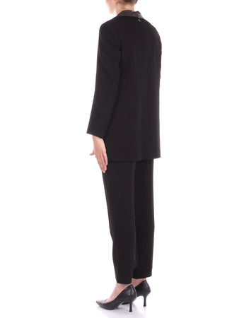 Manila Grace Pantaloni Nero da donna