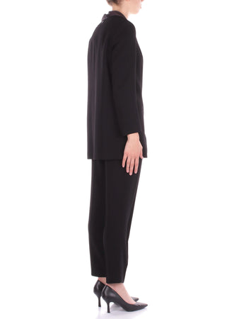 Manila Grace Pantaloni Nero da donna