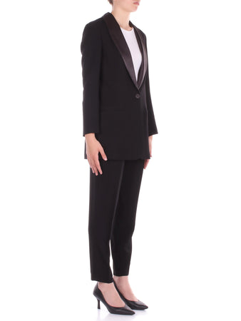 Manila Grace Pantaloni Nero da donna