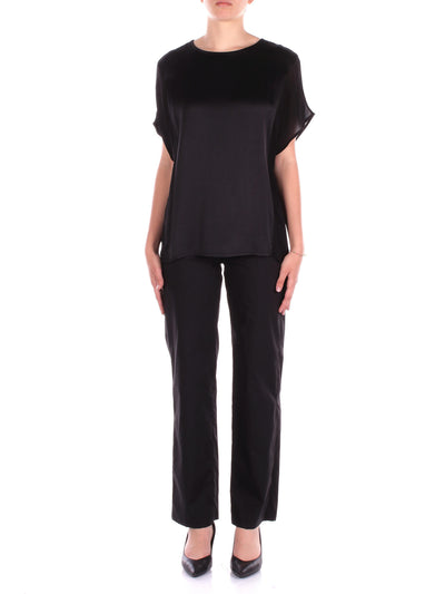 Manila Grace Pantaloni Nero da donna