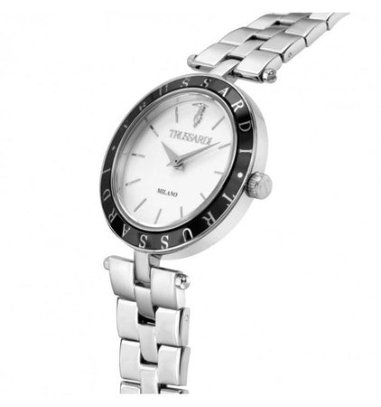 Orologio TRUSSARDI donna T-shiny acciaio / bianco