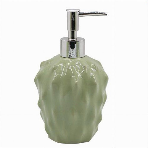Dispenser Per Sapone Liquido Verde Effetto Cactus Accessorio Arredo Bagno 79933