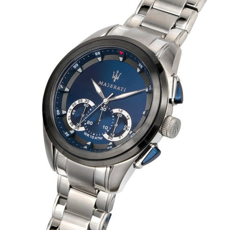 Orologio MASERATI uomo Traguardo cronografo acciaio / blu