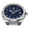 Orologio MASERATI uomo Stile datario acciaio / blu