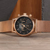 Orologio SECTOR uomo 660 multi funzione acciaio oro rosa / nero