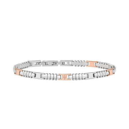 Bracciale MASERATI uomo acciaio / oro rosa