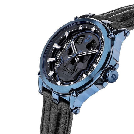 Orologio POLICE uomo Vertex pelle nero / blu