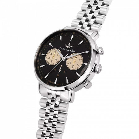 Orologio LUCIEN ROCHAT uomo GarCon cronografo acciaio / nero
