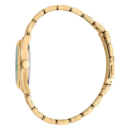 Orologio ESPRIT donna solo Tempo acciaio dorato / verde