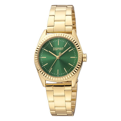 Orologio ESPRIT donna solo Tempo acciaio dorato / verde