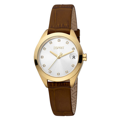 Orologio ESPRIT donna Jubilee Data pelle marrone / oro