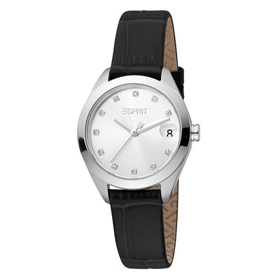 Orologio ESPRIT donna Jubilee Data pelle nero / bianco