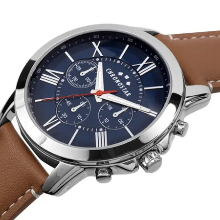 Orologio CHRONOSTAR uomo Sporty multi funzione pelle marrone