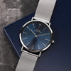 Orologio CHRONOSTAR uomo Preppy tempo acciaio mesh / blu