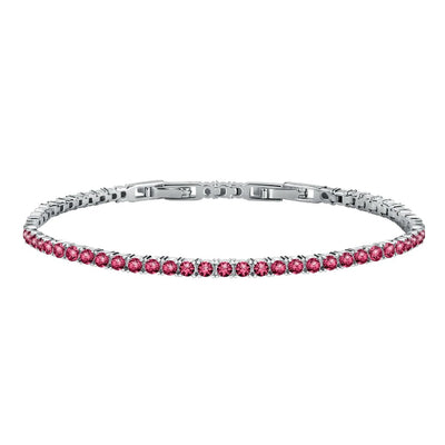Bracciale MORELLATO donna Tesori rodiato / tennis rosso