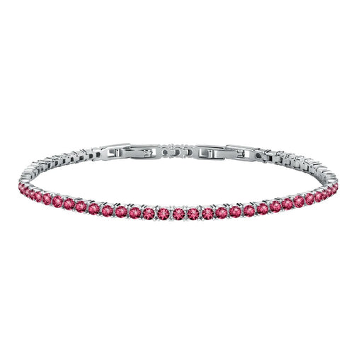 Bracciale MORELLATO donna Tesori rodiato / tennis rosso