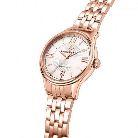 Orologio LUCIEN ROCHAT donna Charme data acciaio oro rosa