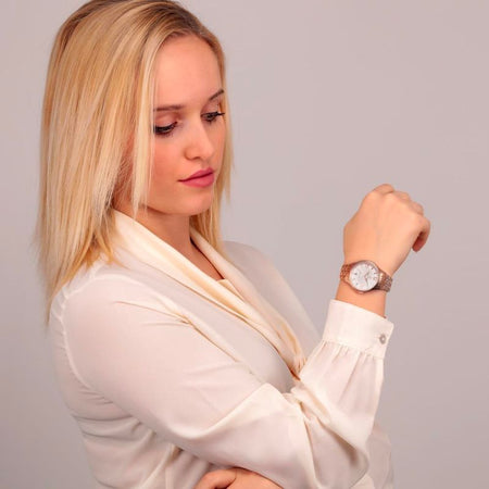 Orologio LUCIEN ROCHAT donna Charme data acciaio oro rosa