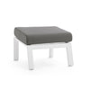 Poggia piedi con cuscino Kledi Pouf in alluminio da giardino e veranda