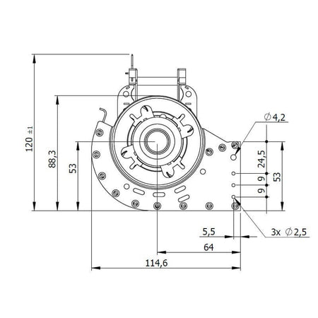 Ventola tangenziale COPREL TFR 65-240/C.20T ASN HT Stufe a Pellet 14706206
