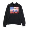 C1RCA Felpa Cappuccio Uomo War Is Peace Hood Black da uomo