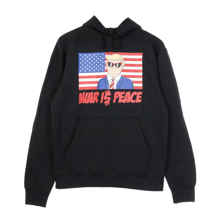 C1RCA Felpa Cappuccio Uomo War Is Peace Hood Black da uomo