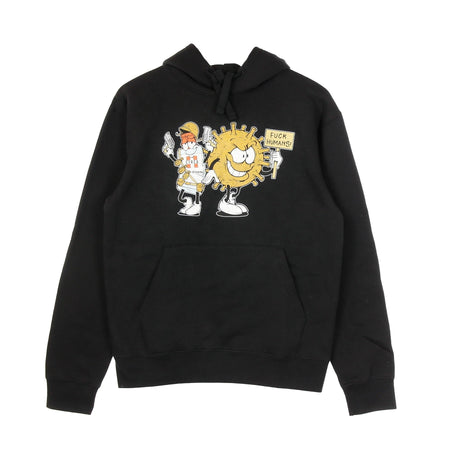 C1RCA Felpa Cappuccio Uomo Virus Hood Black da uomo