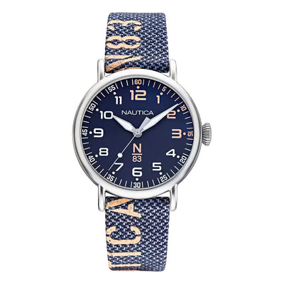 Orologio NAUTICA uomo N83 Loves the Ocean tessuto blu