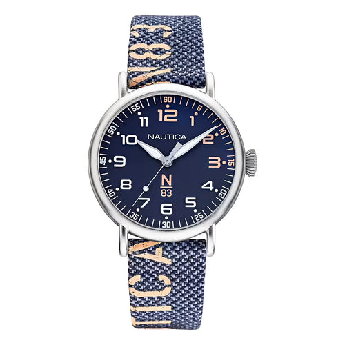 Orologio NAUTICA uomo N83 Loves the Ocean tessuto blu