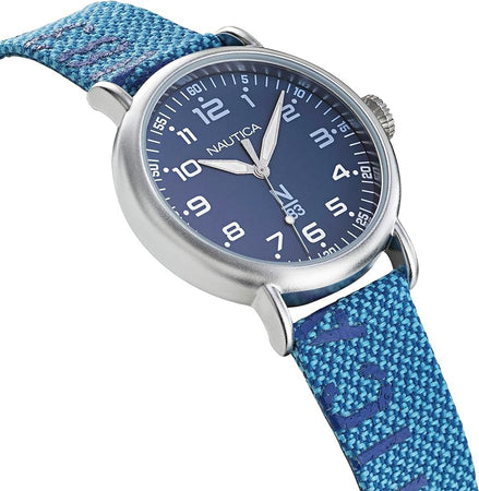 Orologio NAUTICA uomo N83 Loves the Ocean tessuto azzurro