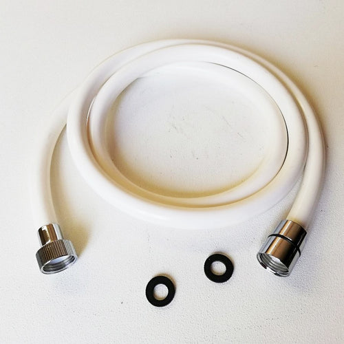 Tubo flessibile doccia bianco in pvc