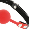 Darkness Ball Gag in Silicone Rosso
