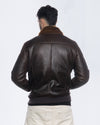 Carlo Bis - Bomber Uomo in Shearling Testa di Moro