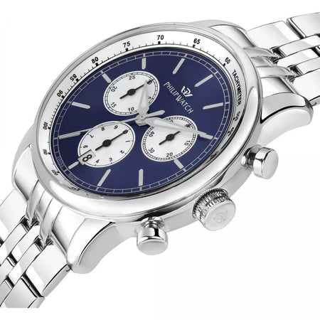 Orologio PHILIP WATCH uomo Anniversary cronografo acciaio / blu