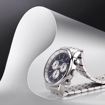 Orologio PHILIP WATCH uomo Anniversary cronografo acciaio / blu