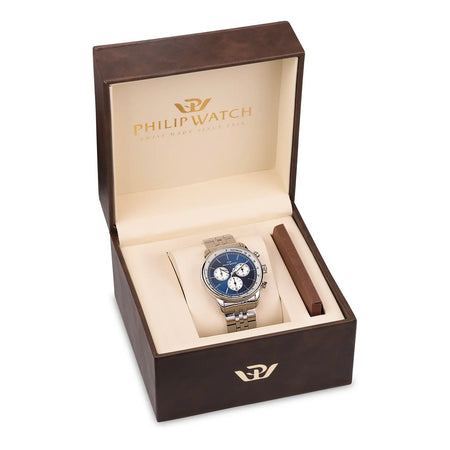 Orologio PHILIP WATCH uomo Anniversary cronografo acciaio / blu