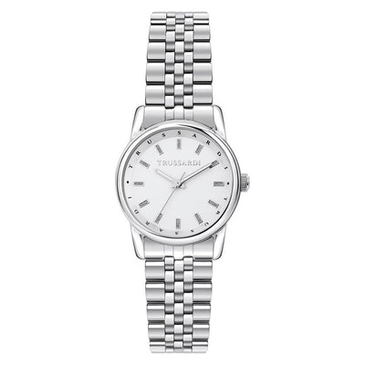 Orologio TRUSSARDI donna T-joy acciaio / bianco