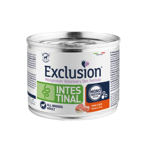 Exclusion Intestinal paté Cani Adulti All Breeds maiale e riso