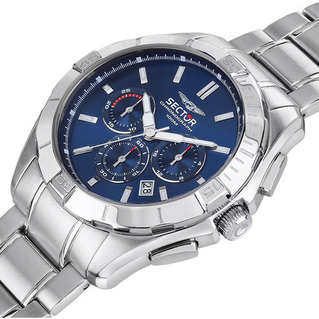 Orologio SECTOR uomo 790 cronografo acciaio / blu