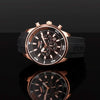 Orologio SECTOR uomo Oversize cronografo gomma nero / oro rosa