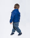 Andrea - Chiodo Bambino Blu in vera pelle