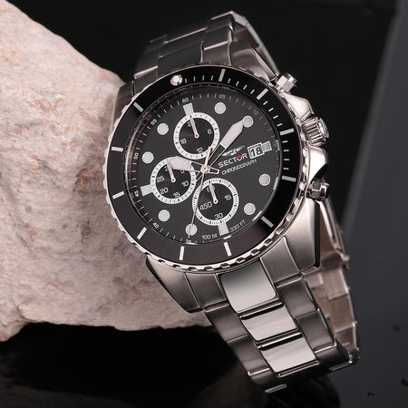Orologio SECTOR uomo 450 cronografo acciaio / nero