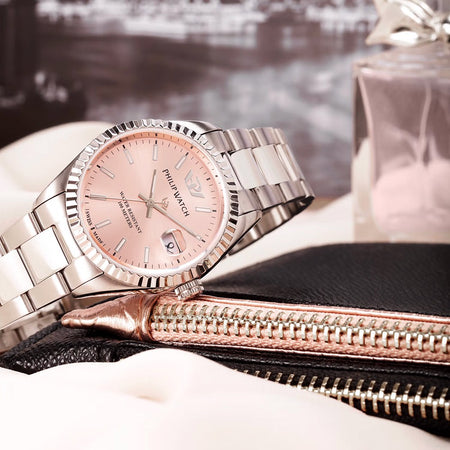 Orologio PHILIP WATCH donna Caribe datario acciaio / rosa