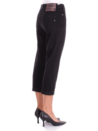 Dondup Pantaloni Nero da donna