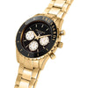Orologio TRUSSARDI uomo T-logo multi funzione dorato / nero